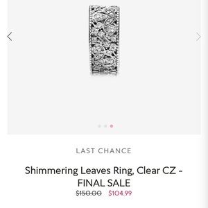 Pandora Ring size 56 (7 1/2-8)
